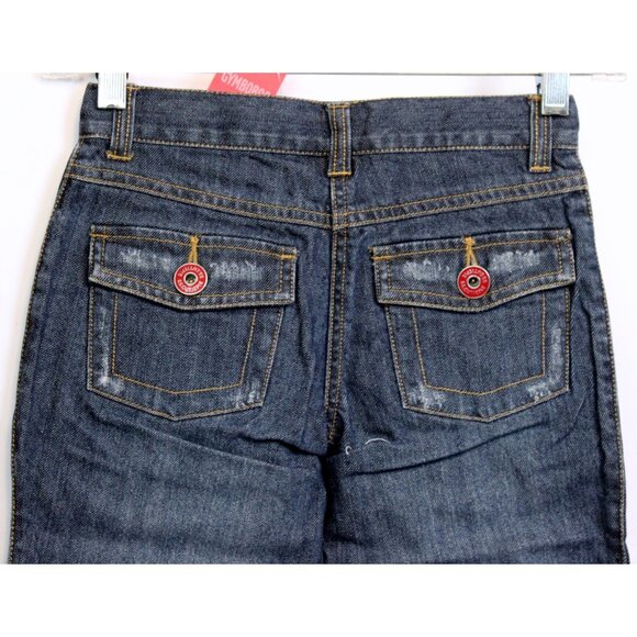 2007 Gymboree Bon Voyage Denim Jeans sz 12 Hearts Pockets Sailor Nautical Beach - Picture 6 of 6